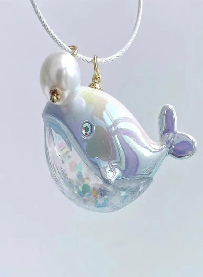 YZYDF Whale Keychain Marine Life Animal Keychains for Car Bag Keyring Personality Key Chain Charm Jewelry Valentines Day Gift, 9*5.5cm, White - Image 4